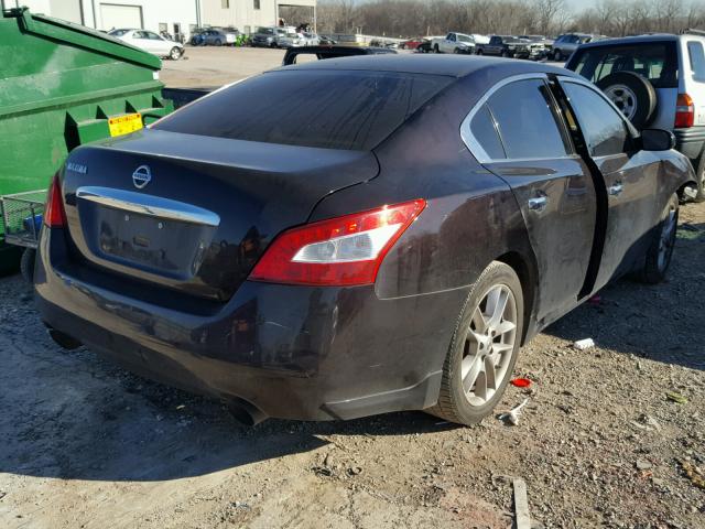 1N4AA5AP1AC815159 - 2010 NISSAN MAXIMA S PURPLE photo 4