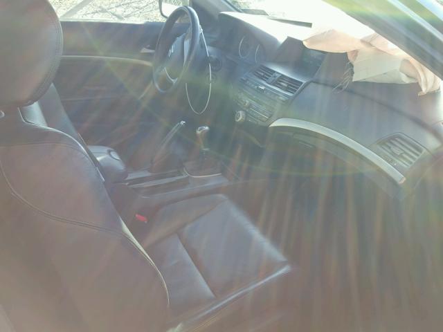 1HGCS11809A015933 - 2009 HONDA ACCORD EXL SILVER photo 5