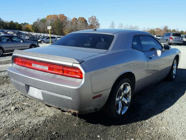 2C3CDYAG6EH234016 - 2014 DODGE CHALLENGER SILVER photo 4