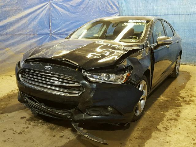 3FA6P0HD6ER232306 - 2014 FORD FUSION SE TEAL photo 2