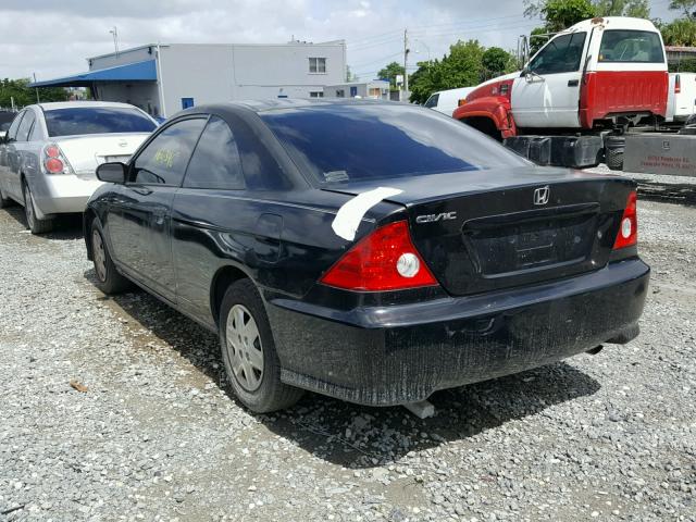 1HGEM22194L023164 - 2004 HONDA CIVIC DX V أسود صورة 3