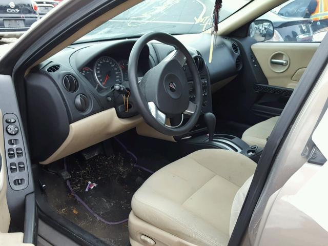 2G2WP552261264240 - 2006 PONTIAC GRAND PRIX TAN photo 9