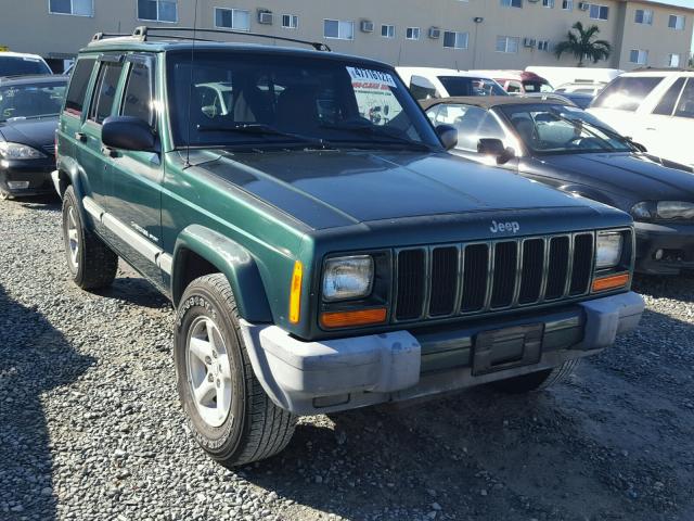 1J4FT48S81L503428 - 2001 JEEP CHEROKEE S GREEN photo 1