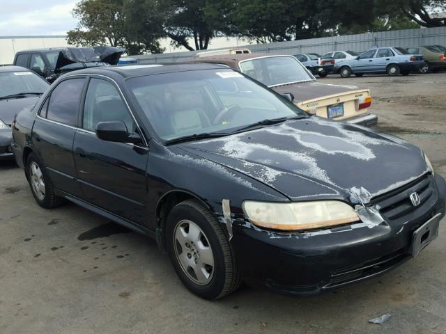 1HGCG16582A078185 - 2002 HONDA ACCORD EX BLACK photo 1