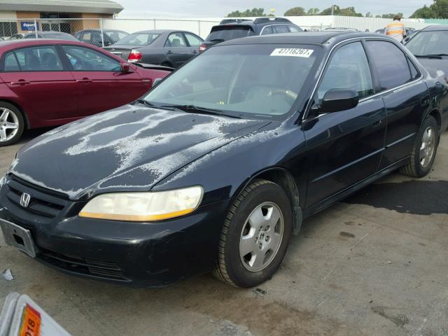 1HGCG16582A078185 - 2002 HONDA ACCORD EX BLACK photo 2