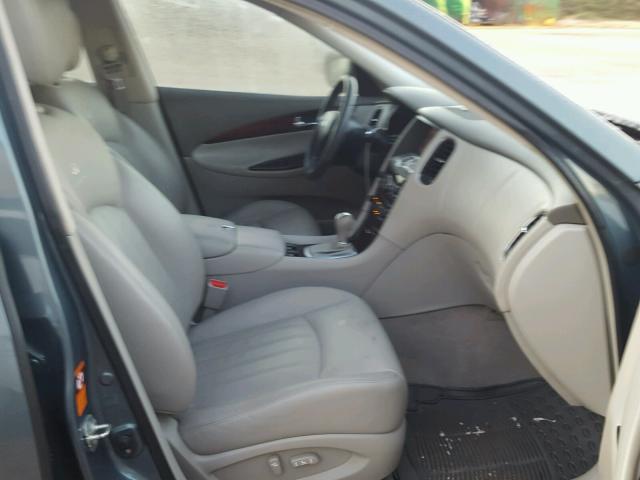 JNKAJ09F98M358886 - 2008 INFINITI EX35 BASE BLUE photo 5