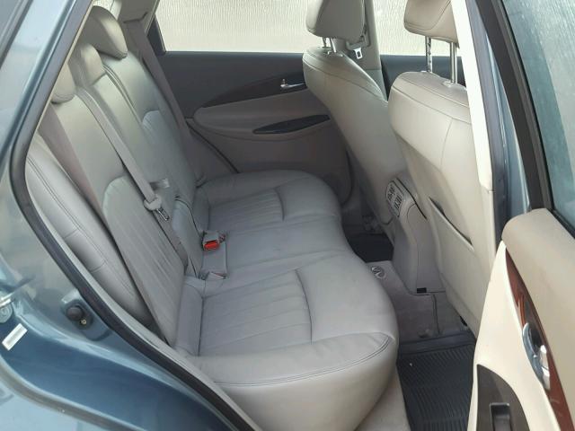 JNKAJ09F98M358886 - 2008 INFINITI EX35 BASE BLUE photo 6
