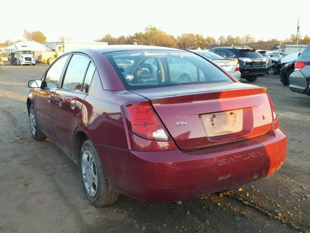 1G8AJ52F25Z116118 - 2005 SATURN ION LEVEL RED photo 3