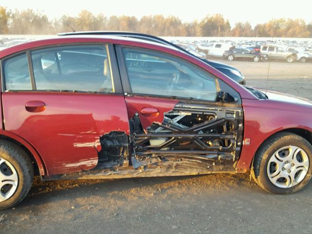 1G8AJ52F25Z116118 - 2005 SATURN ION LEVEL RED photo 9