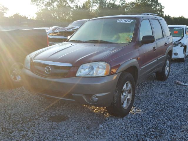 4F2CZ96103KM45810 - 2003 MAZDA TRIBUTE ES MAROON photo 2