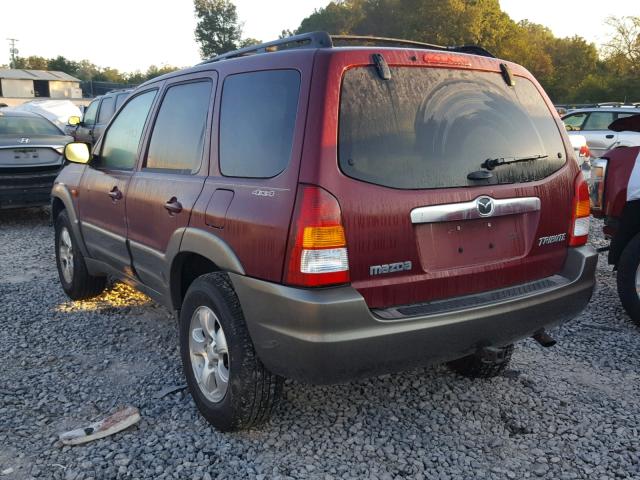 4F2CZ96103KM45810 - 2003 MAZDA TRIBUTE ES MAROON photo 3