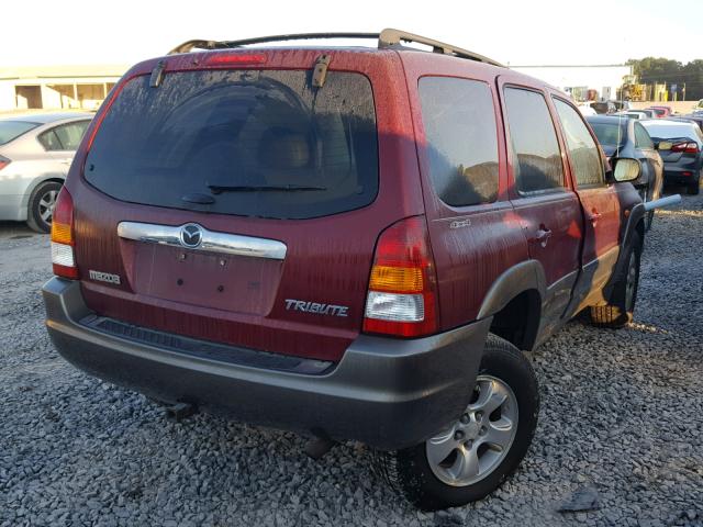 4F2CZ96103KM45810 - 2003 MAZDA TRIBUTE ES MAROON photo 4