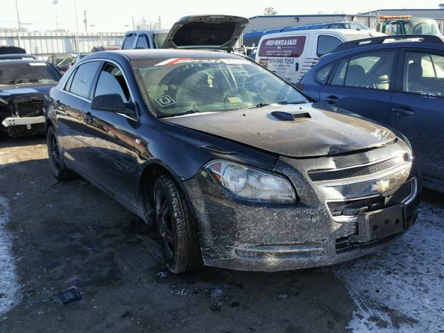 1G1ZG57B08F271214 - 2008 CHEVROLET MALIBU LS შავი ფოტო 1