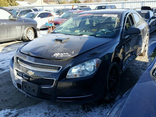 1G1ZG57B08F271214 - 2008 CHEVROLET MALIBU LS შავი ფოტო 2