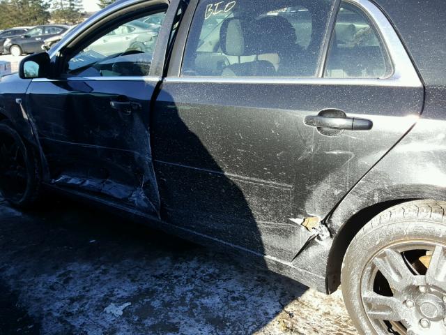 1G1ZG57B08F271214 - 2008 CHEVROLET MALIBU LS შავი ფოტო 9