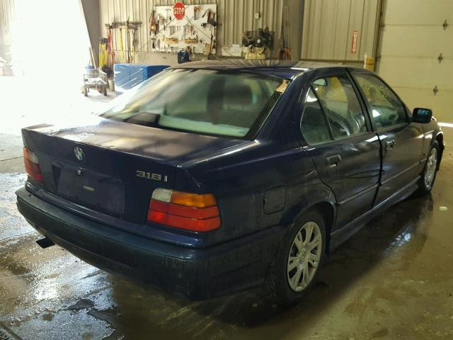 WBACC0329VEK21539 - 1997 BMW 318 I AUTO BLUE photo 4