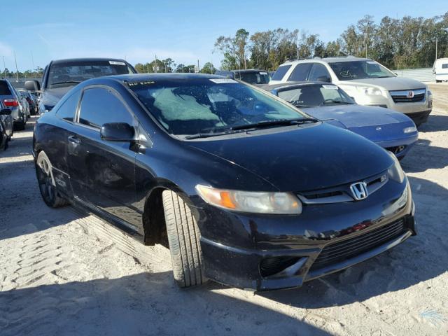 2HGFG21567H709633 - 2007 HONDA CIVIC SI BLACK photo 1