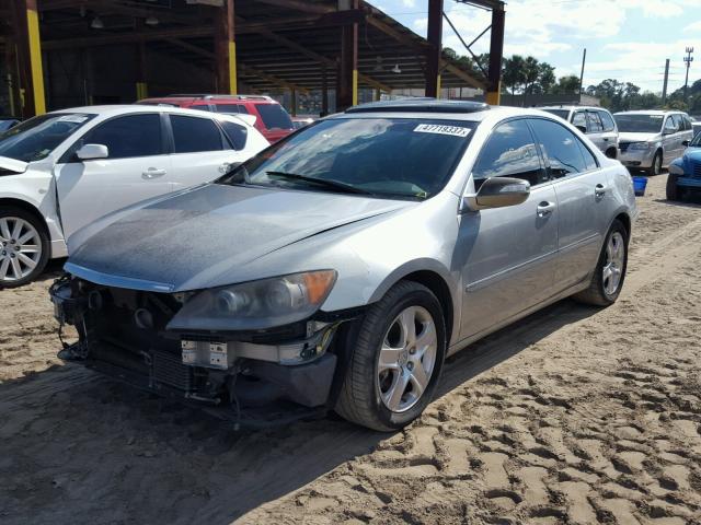 JH4KB16647C001745 - 2007 ACURA RL SILVER photo 2