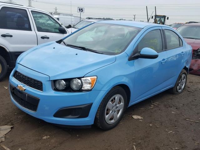 1G1JA5SH4E4158934 - 2014 CHEVROLET SONIC LS BLUE photo 2