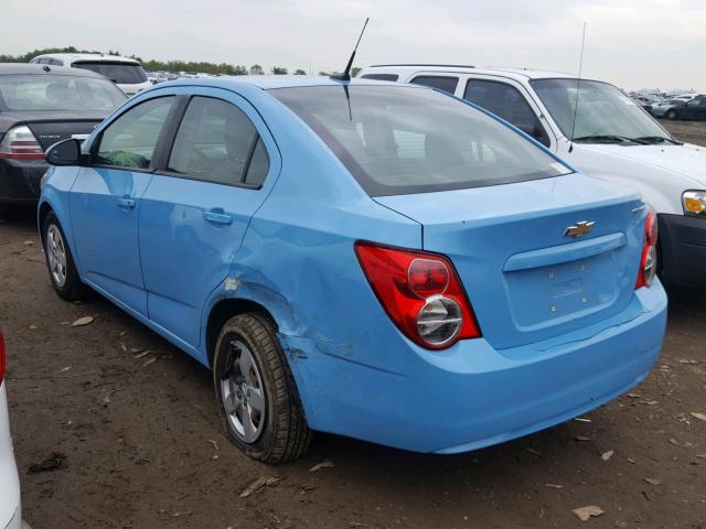 1G1JA5SH4E4158934 - 2014 CHEVROLET SONIC LS BLUE photo 3