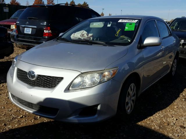 1NXBU4EE5AZ249036 - 2010 TOYOTA COROLLA BA SILVER photo 2