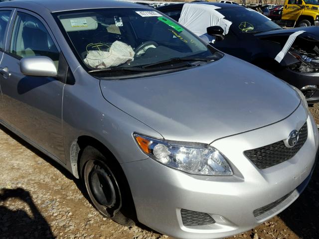 1NXBU4EE5AZ249036 - 2010 TOYOTA COROLLA BA SILVER photo 9