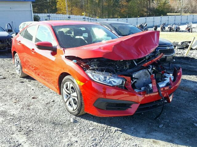 2HGFC2F56GH519335 - 2016 HONDA CIVIC LX RED photo 1