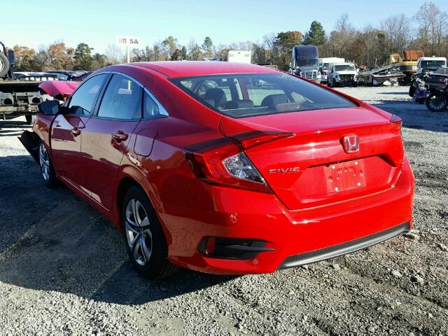 2HGFC2F56GH519335 - 2016 HONDA CIVIC LX RED photo 3