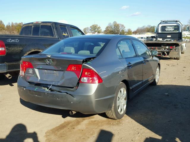 1HGFA16557L071771 - 2007 HONDA CIVIC LX GRAY photo 4