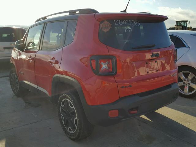 ZACCJBCT0FPB56432 - 2015 JEEP RENEGADE T RED photo 3