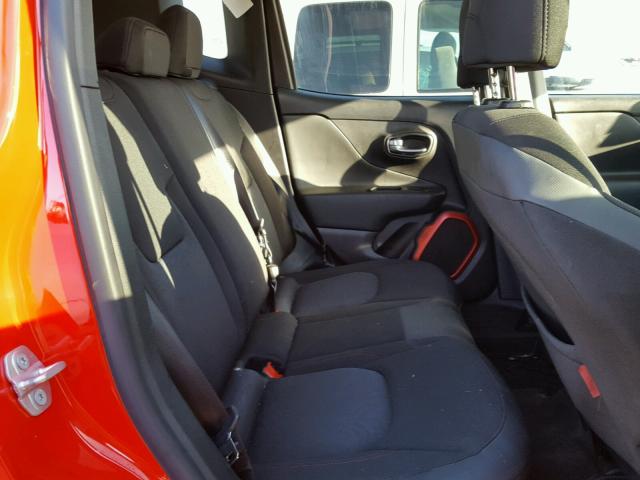 ZACCJBCT0FPB56432 - 2015 JEEP RENEGADE T RED photo 6