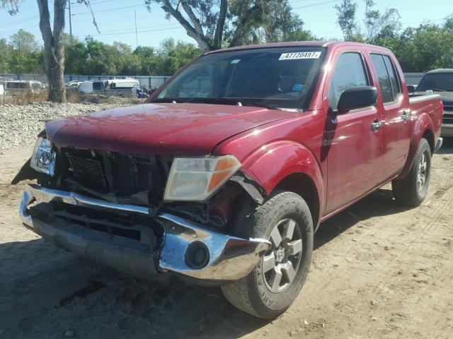 1N6AD07U06C410240 - 2006 NISSAN FRONTIER C RED photo 2