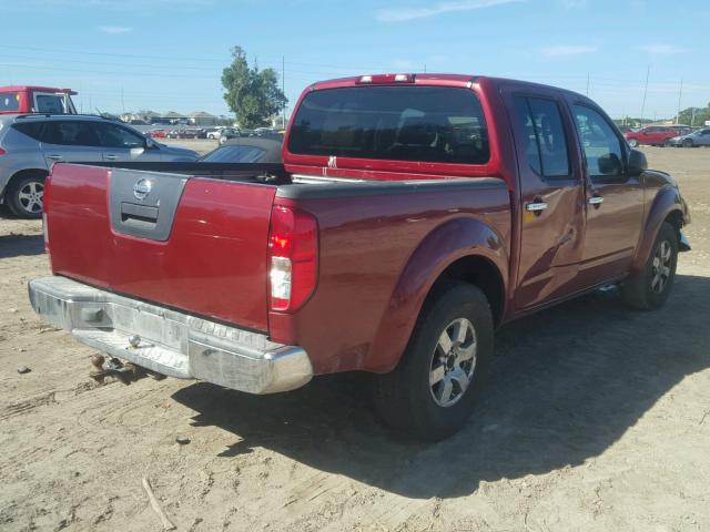 1N6AD07U06C410240 - 2006 NISSAN FRONTIER C RED photo 4