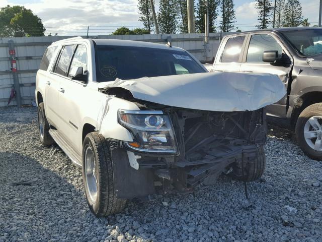 1GNSCJKC7FR283537 - 2015 CHEVROLET SUBURBAN C WHITE photo 1