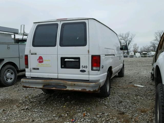 1FTRE142X1HA14808 - 2001 FORD ECONOLINE WHITE photo 4