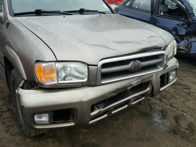 JN8DR09Y91W602818 - 2001 NISSAN PATHFINDER GOLD photo 9