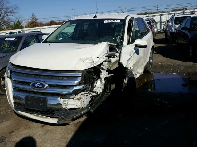 2FMDK4JC7DBB97440 - 2013 FORD EDGE SEL WHITE photo 2