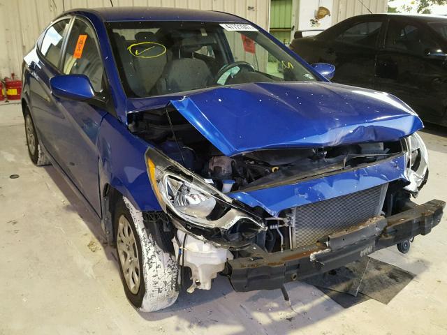 KMHCT4AE2DU506381 - 2013 HYUNDAI ACCENT GLS BLUE photo 1