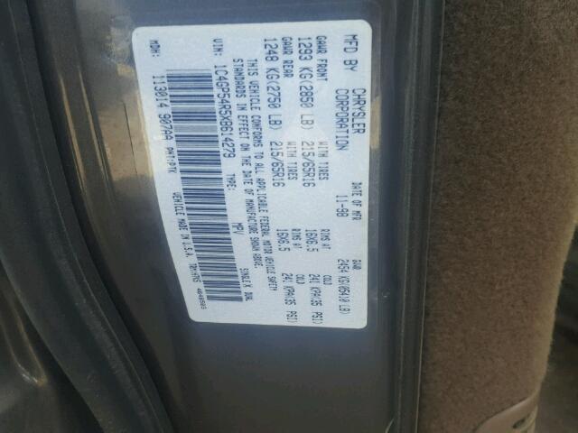 1C4GP54R5XB614279 - 1999 CHRYSLER TOWN & COU 金色 照片 10