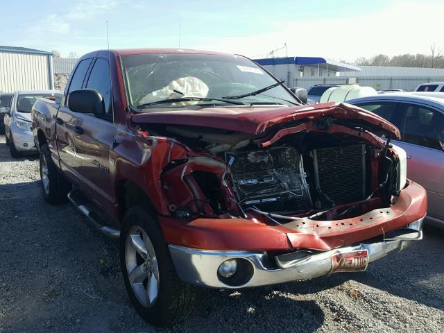 1D7HU18207S200450 - 2007 DODGE RAM 1500 S RED photo 1