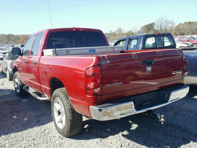 1D7HU18207S200450 - 2007 DODGE RAM 1500 S RED photo 3