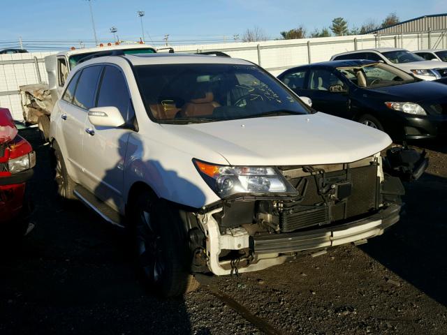 2HNYD2H76AH505908 - 2010 ACURA MDX ADVANC WHITE photo 1