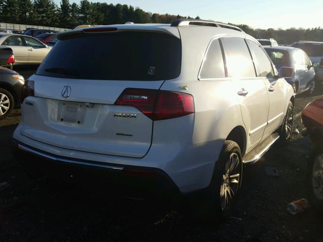 2HNYD2H76AH505908 - 2010 ACURA MDX ADVANC WHITE photo 4