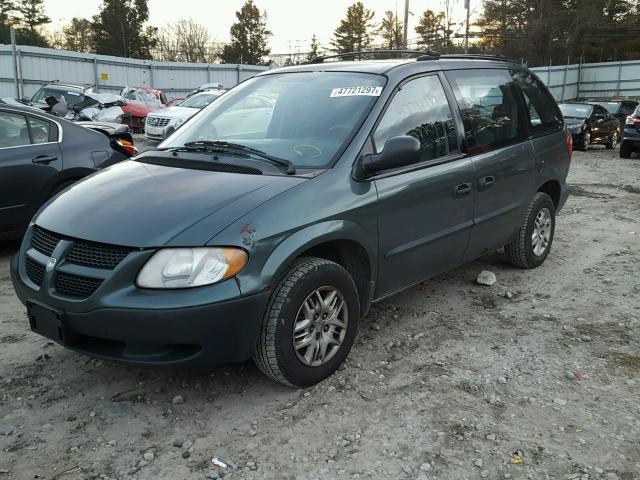 1D4GP25B04B574062 - 2004 DODGE CARAVAN SE GRAY photo 2