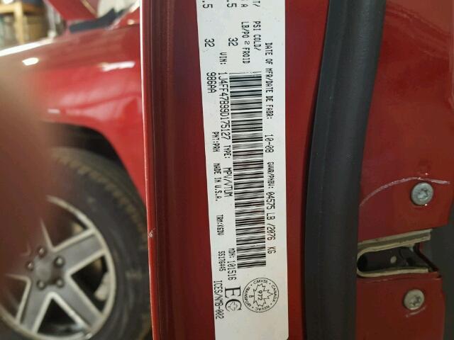 1J4FF47B99D175127 - 2009 JEEP COMPASS SP 红色 照片 10