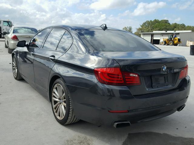 WBAFR9C51BC270445 - 2011 BMW 550 I CHARCOAL photo 3