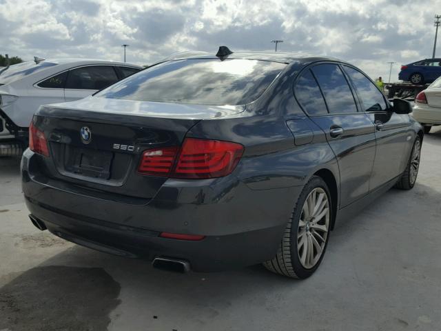 WBAFR9C51BC270445 - 2011 BMW 550 I CHARCOAL photo 4