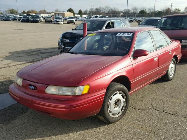 1FALP52U7RA139612 - 1994 FORD TAURUS GL RED photo 2