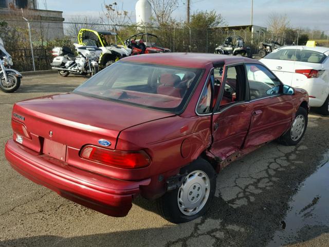 1FALP52U7RA139612 - 1994 FORD TAURUS GL RED photo 4