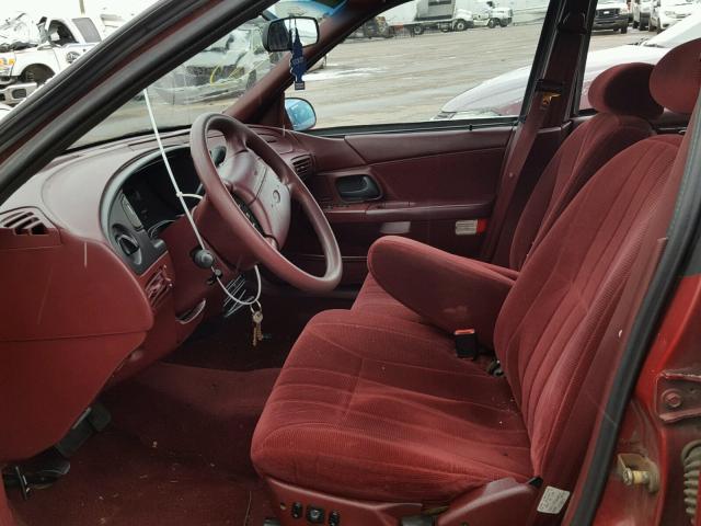 1FALP52U7RA139612 - 1994 FORD TAURUS GL RED photo 5